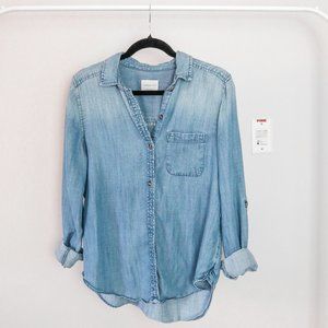 American Eagle Boyfriend Fit Denim Shirt